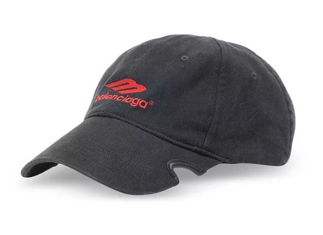 【関税＆送料込み】Balenciaga Hat NEW WITH TAGS AUTHENTIC Balenciaga B logo-print cap - Black