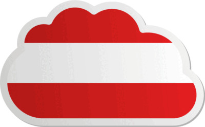 Austria Cloud Car Bumper Sticker Decal