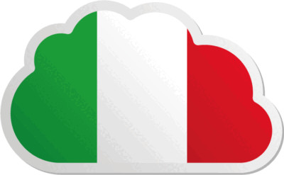 Italy Cloud Car Bumper Sticker Decal