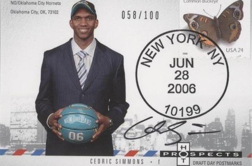 2006-07 Fleer Hot Prospects - Cedric Simmons #DD-CS