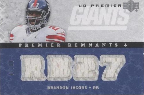 2007 UD Premier Brandon Jacobs #PR4-BJ