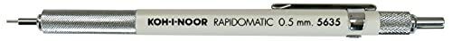 Koh-I-Noor Rapidomatic Mechanical Pencil.5mm lead, White, 1 Each (5635)