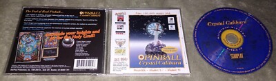 Solid State Pinball Crystal Caliburn PC/Computer Software WIN/MAC 1993 Hybrid CD