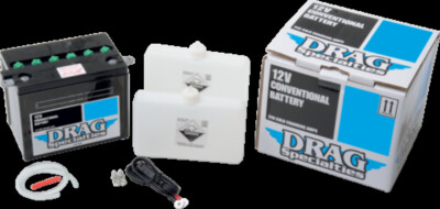 Drag Specialites CHD4-12 Conventional Battery Kit for Harley FL / FLH 65-84