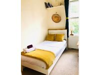 Single bed frame and matress