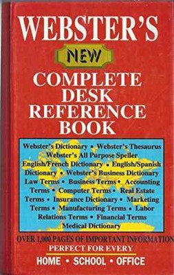 Websters New Complete Desk Reference Boo - Hardcover, by Websters - Acceptable