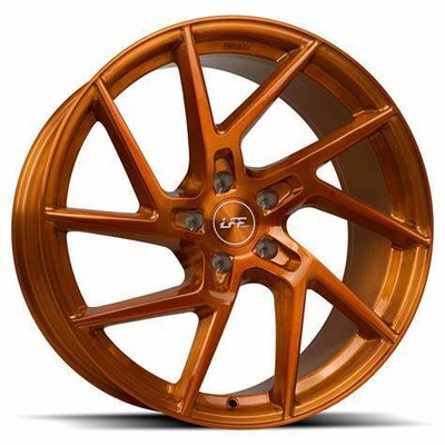 Luxxx Alloys LFF 02 Leon 20x10.5 5x115 +22et 73.1 Full Brushed S Orange Wheel