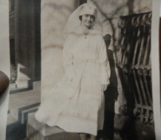WWI Red Cross Nurse Nursing Uniform Antique Photo