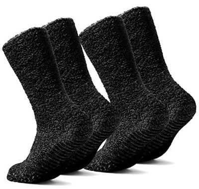 Fuzzy Socks With Grips for Women Men - Slipper Socks for Women Grippers - Hos...