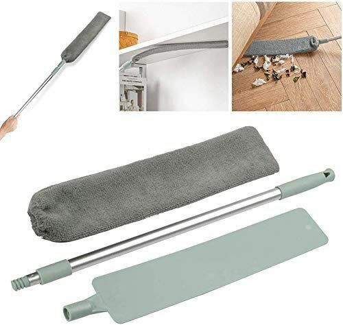 Cattura Polvere Spolverino Sottile Scopa Manico Telescopico Panno Mop Pieghevole