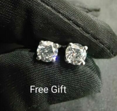 Pre-owned Nsg 2ct Baguette Cubic Zirconia Customized "stay Humble" Name Pendant 925 Silver In White
