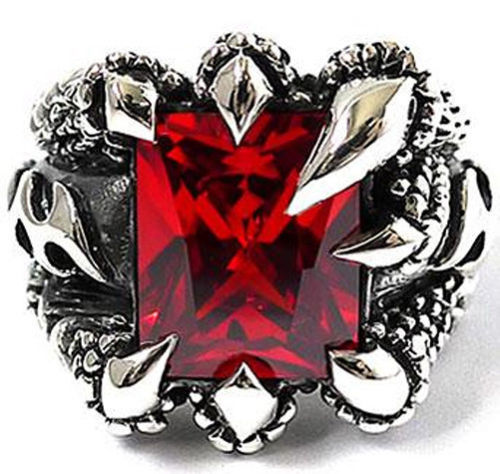 Ruby Sterling Silver Rings for Men