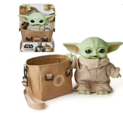 Star Wars Mandalorian The Child Baby Yoda 11  Premium Talking Plush Bundle w Bag