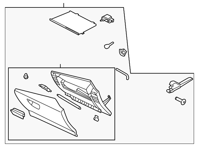 Genuine Ford Glove Box Assembly CJ5Z-78060T10-AA