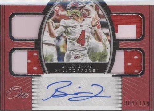 2022 Panini Chronicles Draft Picks Bailey Zappe #ONE -BZA