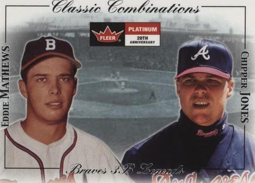 2001 Fleer Platinum - Chipper Jones Eddie Mathews #25 CC