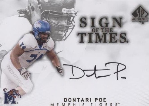 2012 SP Authentic Dontari Poe #ST-PO