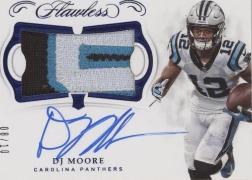 2018 Panini Flawless D.J. Moore #RPA-DM
