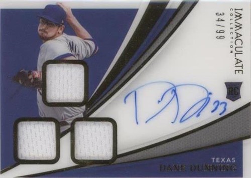 2021 Panini Immaculate Collection - Dane Dunning #RTS-DD