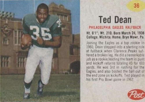 1962 Post Ted Dean #36