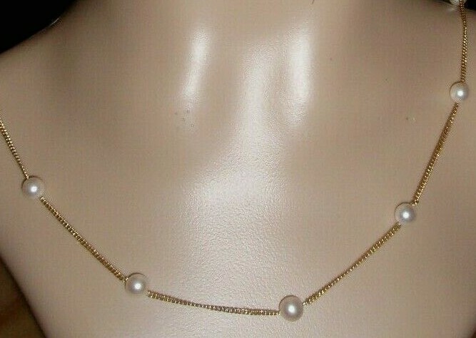 廃盤【MIKIMOTO】THE PEARL NECKLACE Vintage Mikimoto Pearl Necklace Sterling Silver 21.5 Inches