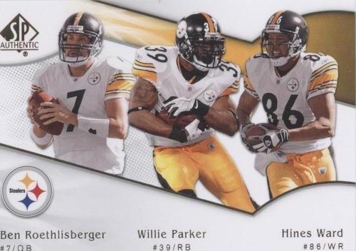 2009 SP Authentic Ben Roethlisberger Hines Ward Willie Parker #191