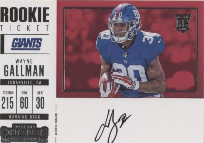2017 Panini Contenders Wayne Gallman #356