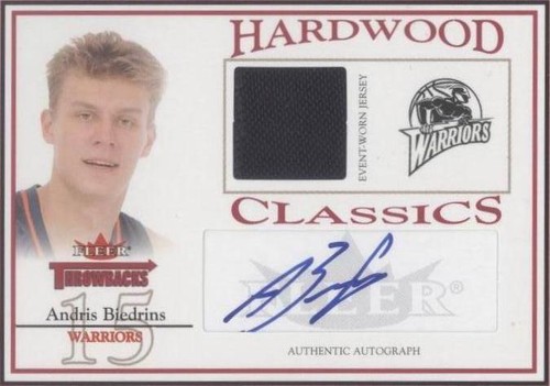 2004-05 Fleer Throwbacks - Andris Biedrins #HCA-AB