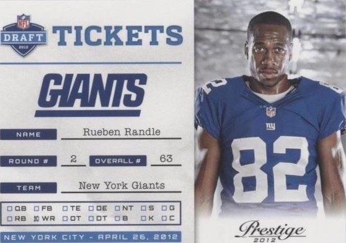 2012 Playoff Prestige Rueben Randle #30