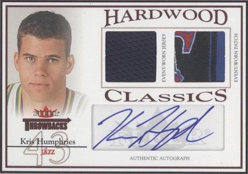 2004-05 Fleer Throwbacks - Kris Humphries #HCA-KH