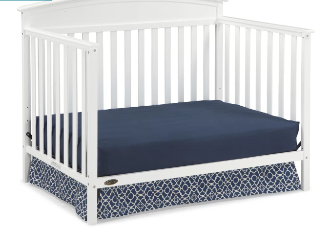 5-in-1 Convertible Crib Baby Nursery Bedroom Furniture Toddler Full Size Bed