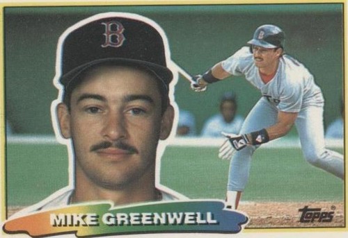 1990 Topps Big Mike Greenwell Baseball Card #61 Red Sox OF