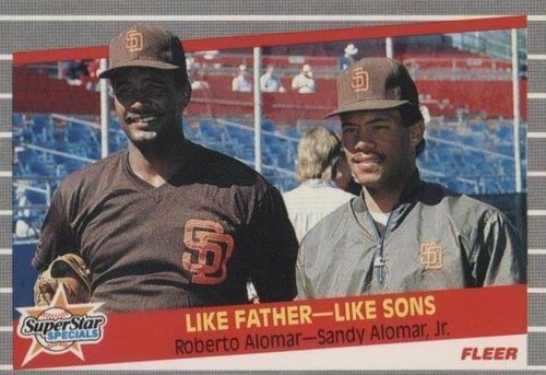 1989 Fleer - Roberto Alomar Sandy Alomar Jr. #630