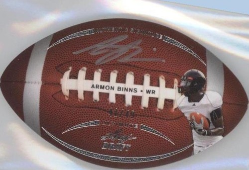 2011 Leaf Ultimate Draft Armon Binns #FB-AB1