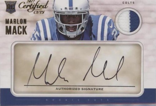 2017 Panini Certified Cuts Marlon Mack #220