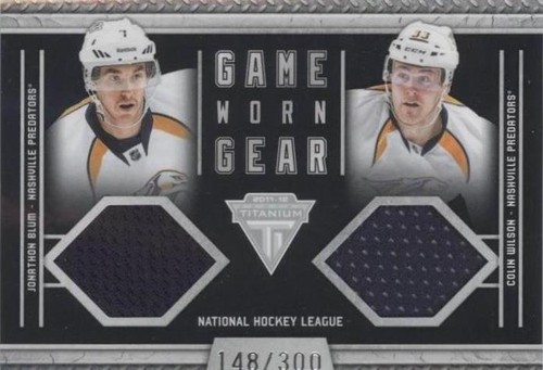 2011-12 Panini Titanium - Colin Wilson Jonathon Blum #44