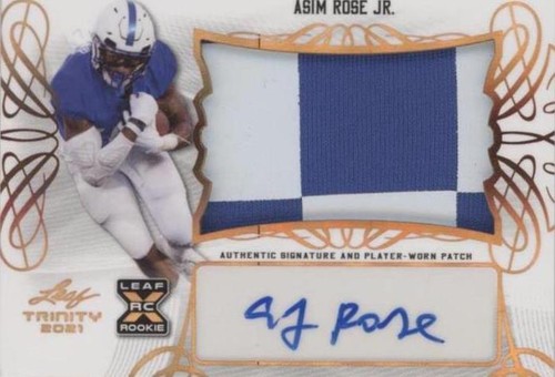 2021 Leaf Trinity Asim Rose Jr. #PA-ARJ