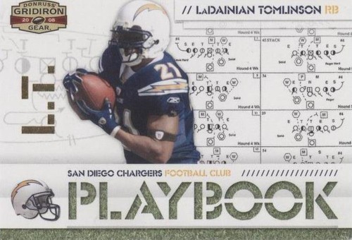 2008 Donruss Gridiron Gear LaDainian Tomlinson #PL-19
