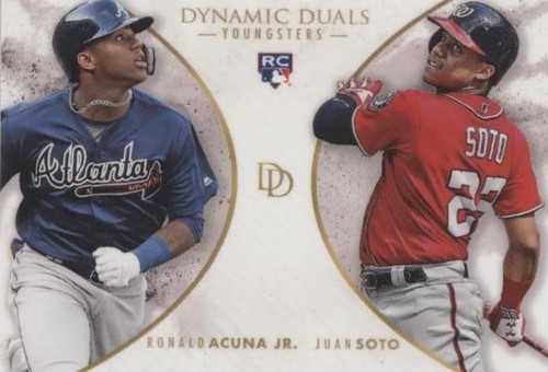 2021 Topps Definitive Dual Auto Ronald Acuna Jr Juan Soto