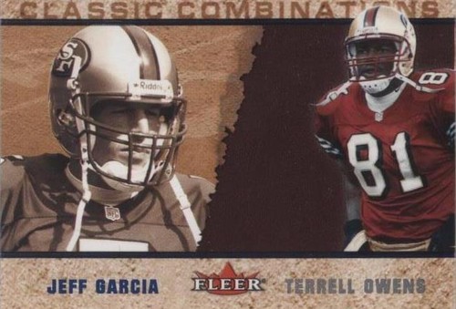 2002 Fleer Tradition Jeff Garcia Terrell Owens #21 CC