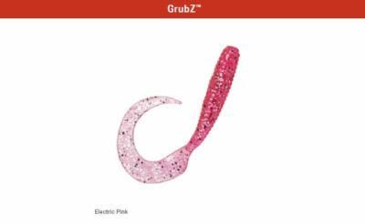Z-Man GrubZ 9'' - Electric Pink - Zman Soft Plastic Curly Tail Pack of 3