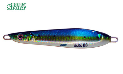 VERTICAL JIG DENTON 100 GR COLORE BLU / VERDE 08 PESCA CERNIA DENTICE