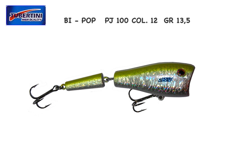 POPPER BI POP PJ-100 ARTIFICIALE  CM 12 GR 13,5 COLORE 12 GIALLO TUBERTINI