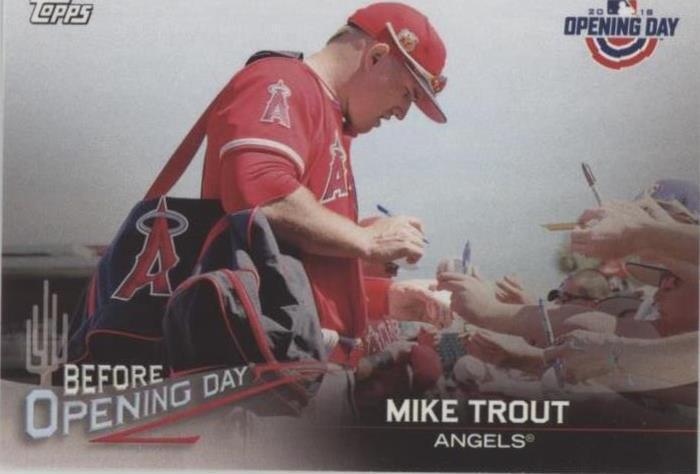 2018 Topps Opening Day - Mike Trout #BOD-MT