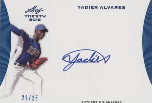 2015 Leaf Trinity - Yadier Alvarez #A-YA1