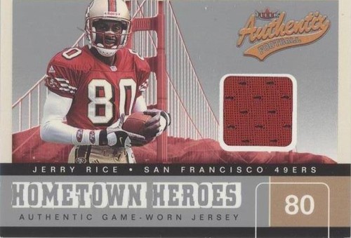 2002 Fleer Authentix Jerry Rice #HHM-JR