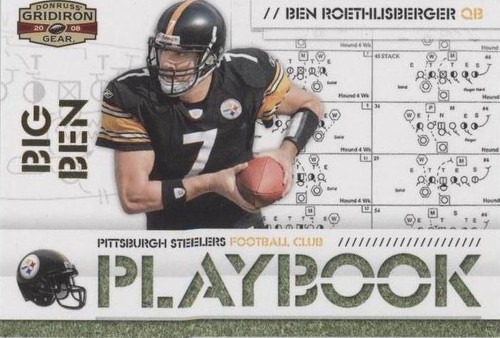 2008 Donruss Gridiron Gear Ben Roethlisberger #PL-17