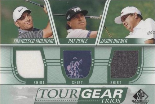 2021 SP Game Used - Francesco Molinari Jason Dufner Pat Perez #TG3-MPD