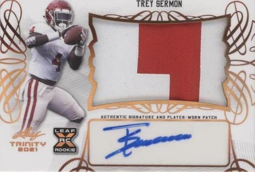 2021 Leaf Trinity Trey Sermon #PA-TS1