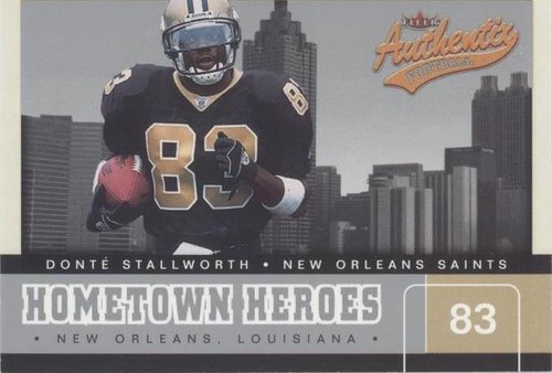 2002 Fleer Authentix Donte Stallworth #3 HH